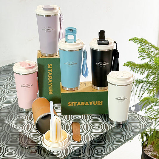 SITARAYURI 560ml insulated travel coffee mug