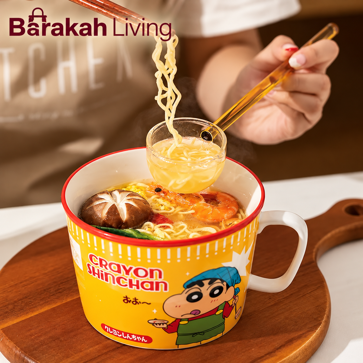 Heat-Resistant Borosilicate Glass Tarka Spoon
