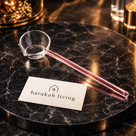 Heat-Resistant Borosilicate Glass Tarka Spoon