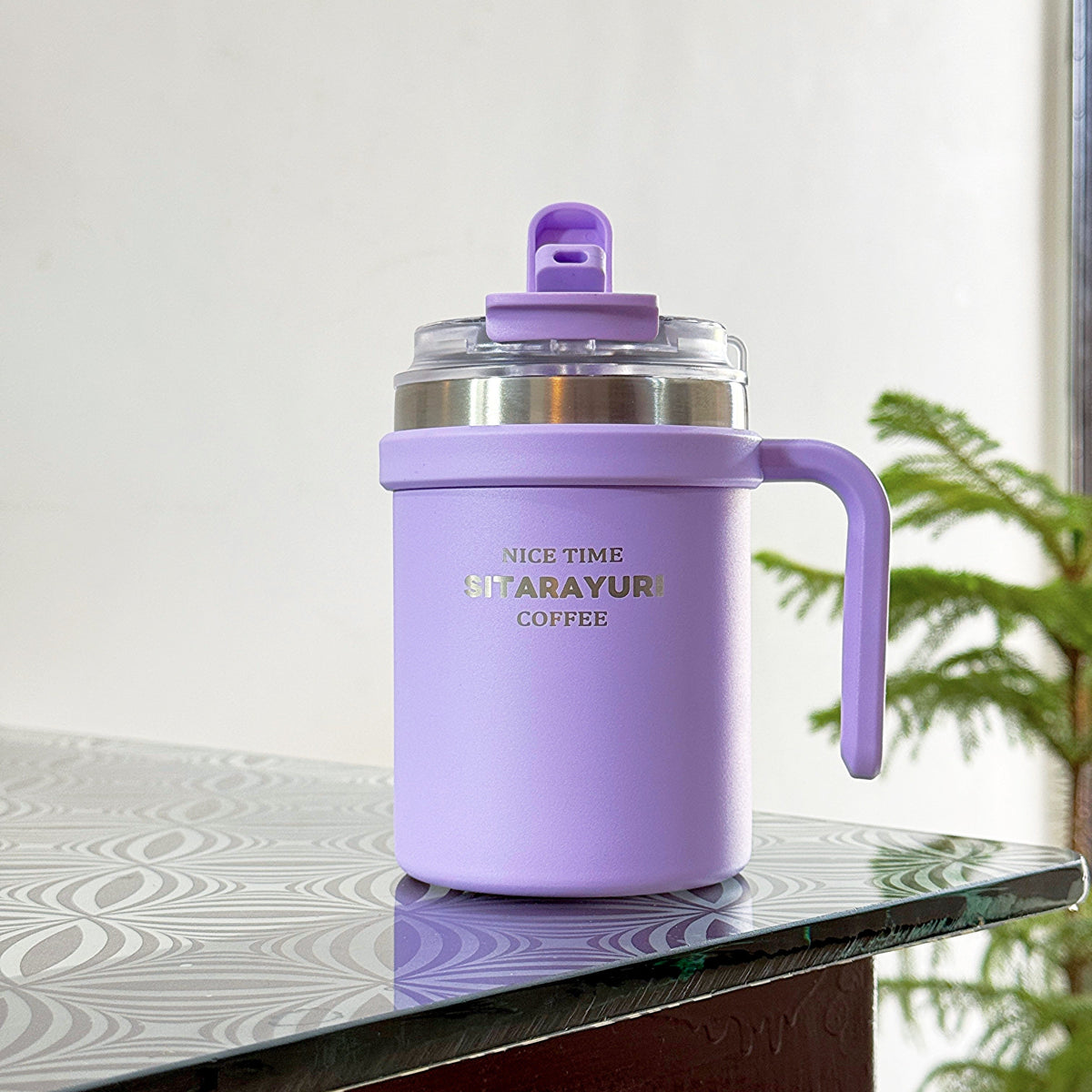 SITARAYURI 500ml insulated mug in Lilac
