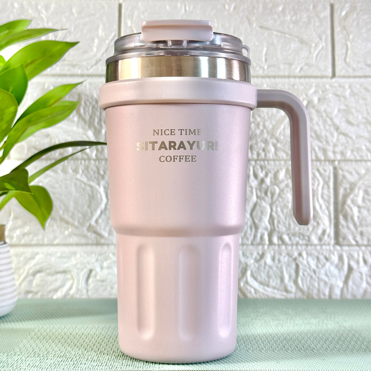 SITARAYURI 600ml handle tumbler in Lilac