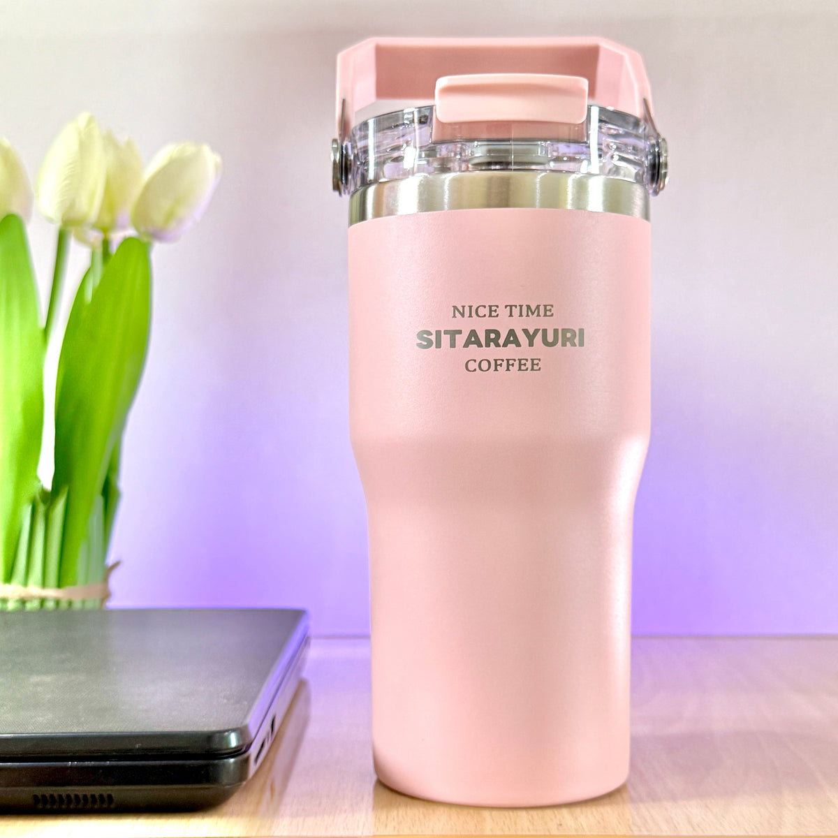 SITARAYURI 600ml tumbler in Pastel Pink