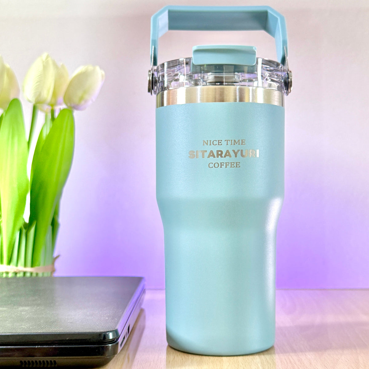 SITARAYURI 600ml tumbler in Pastel Blue